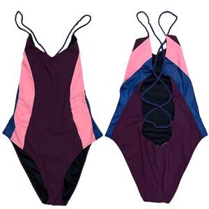Anjuna Reversible Cord Lace up Back One Piece